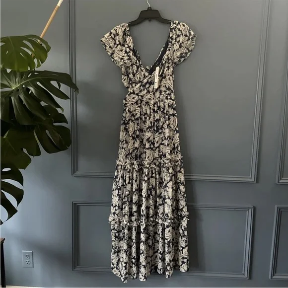 chinese dress ladies Seaside Flutter Sleeve Maxi Dress main image 1
